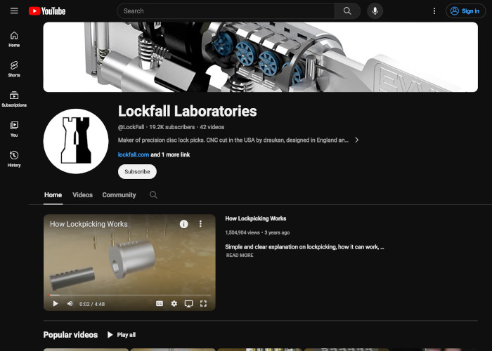 Lockfall Youtube